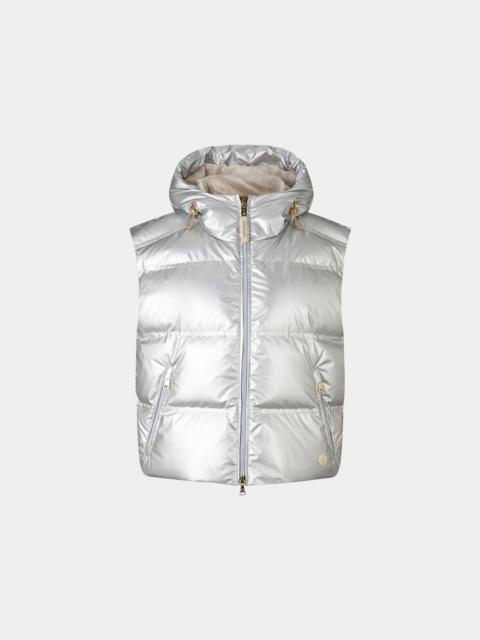 BOGNER Livy down vest in silver