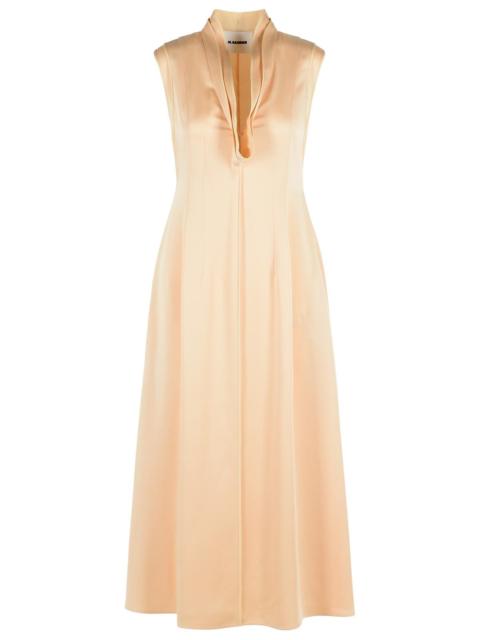 Jil Sander Jil Sander Acetate And Peach Viscose Dress Women