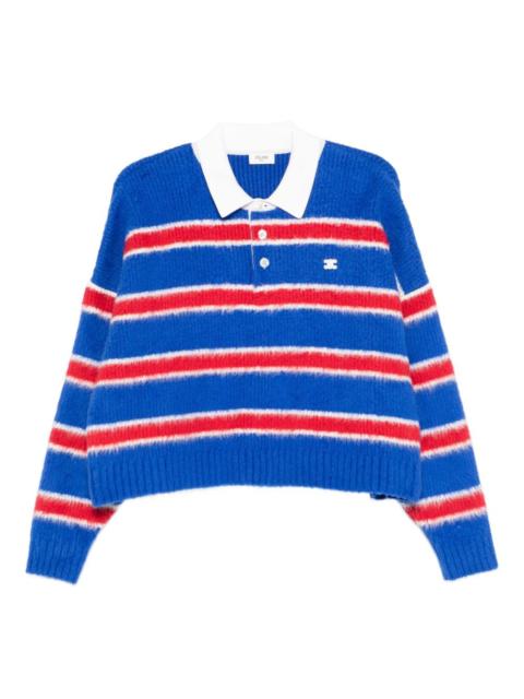 CELINE Celine Men Striped Cotton Polo Shirt