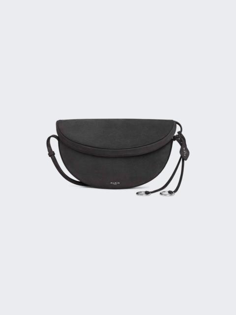 Alaïa Hip East West Bag In Nubuck Anthracite