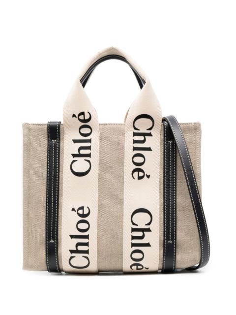 Chloé Women Woody Small Canvas Tote