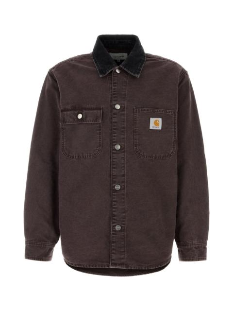 Carhartt Brown denim Mitch Shirt Jacket
