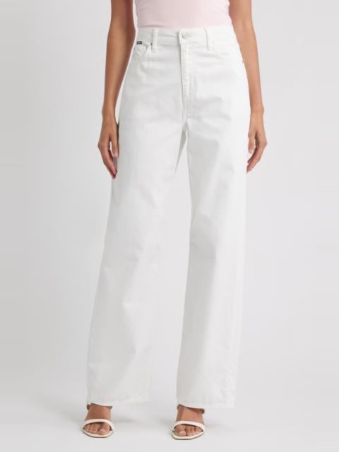 BOSS BOSS Crossroad Super Boyfriend Jeans in White at Nordstrom
