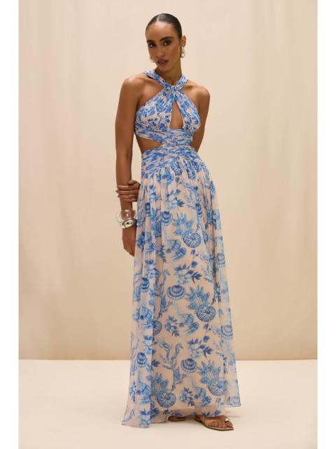 PatBO EDEN ROCK SEASHELL CUT OUT MAXI DRESS