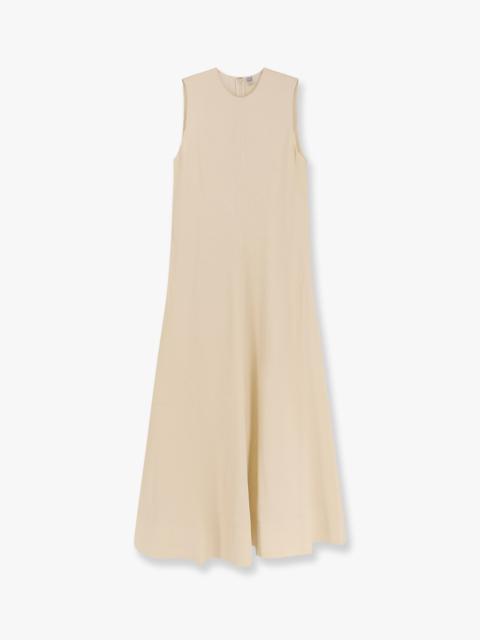 Totême Woven stripe viscose and linen dress