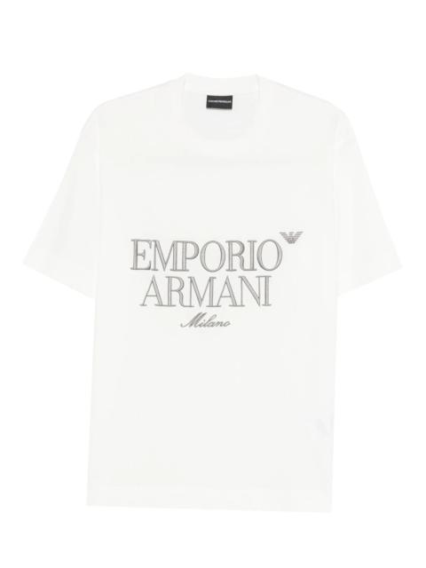 EMPORIO ARMANI Emporio Armani Logo-embroidered T-shirt