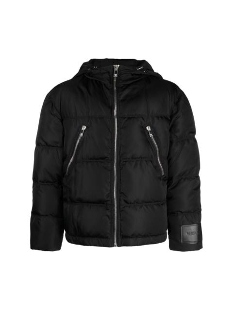 VERSACE hooded puffer jacket