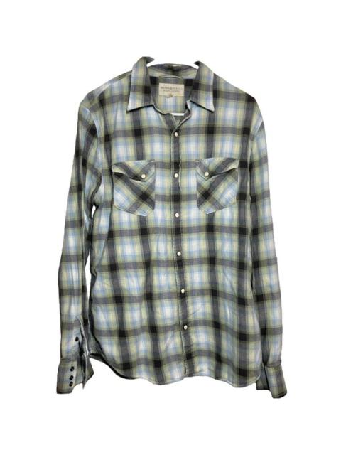 Ralph Lauren Ralph Lauren Denim & Supply Button Up Shirt Long Sleeve Plaid Black Blue Large