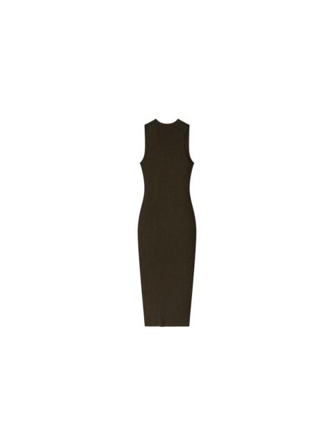 ESSENTIALS WOMENS RIB TANK DRESS (BROWN)
