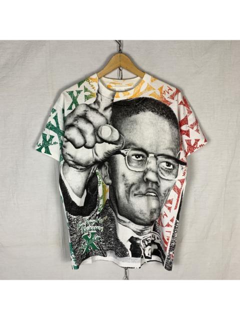 Other Designers Rap Tees - Vintage Malcolm X All Over Print Tee
