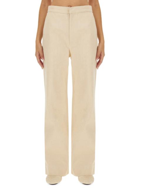 パンツ JIL SANDER Ivory Viscose Blend Pant Jil Sander Jil Sander Woman Ivory Viscose Blend Pant