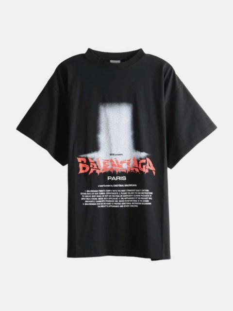 BALENCIAGA 850345-TUVO4-1000 Oversized T-Shirt