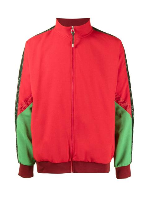 TOGA VIRILIS COLOUR-BLOCK HALF-ZIP JUMPER