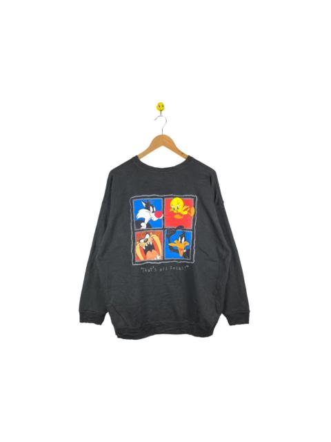 Other Designers Uniqlo - Rare Vintge Looney Tunes Sweatshirt / Daffy Duck/ Tazmanian