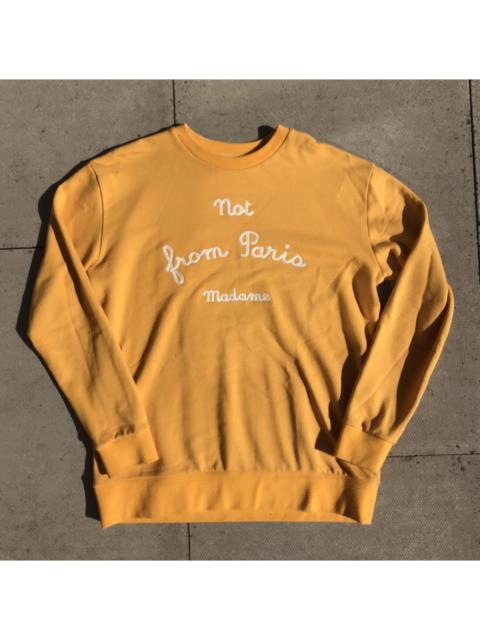 Other Designers Drole De Monsieur - Yellow NFPM Embroidered Sweatshirt