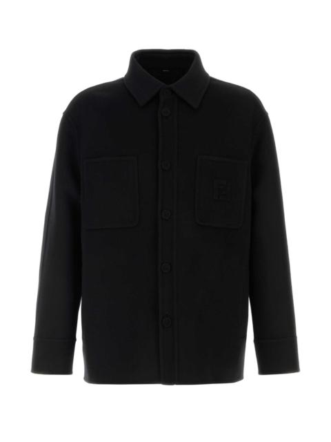 FENDI Fendi Men Black Wool Blend Jacket