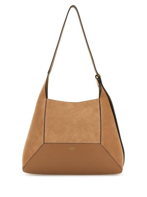 JIMMY CHOO Jimmy Choo Women Camel Suede Medium Diamond Shoulder Bag