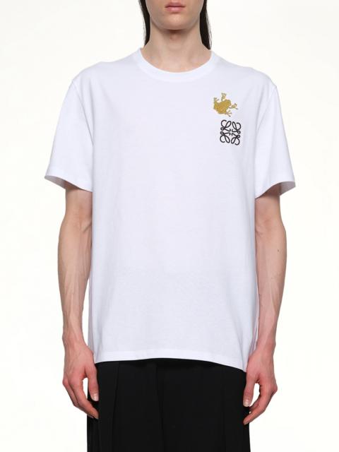 Loewe Frog Relaxed Fit T-Shirt in White