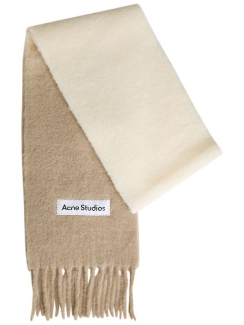 Acne Studios Acne Studios Logo-appliquéd Fringed Alpaca-blend Scarf