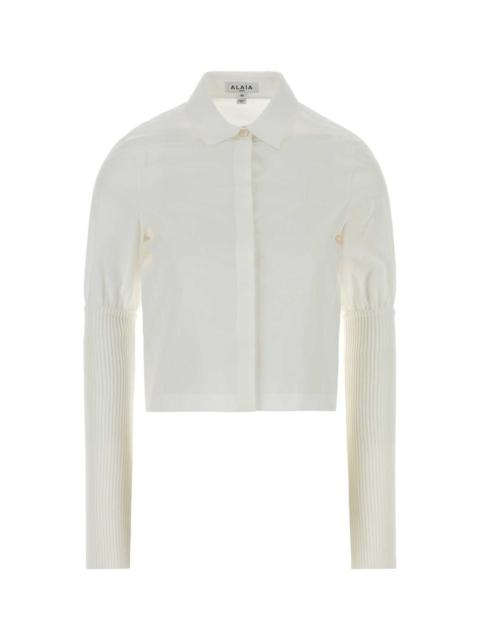 Alaïa Alaia Women White Poplin Shirt