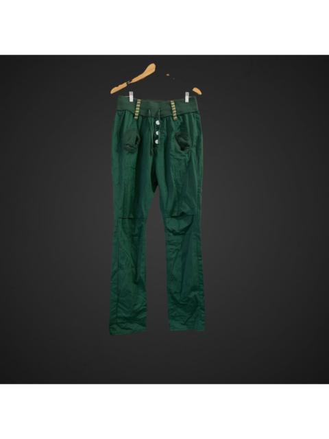 Other Designers Designer - BRTHBREATH Tartan Zipper Double Waist Denim Jeans