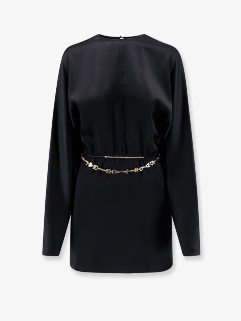 SAINT LAURENT Saint Laurent Mini Lenght Dress With Gold Metal Detail