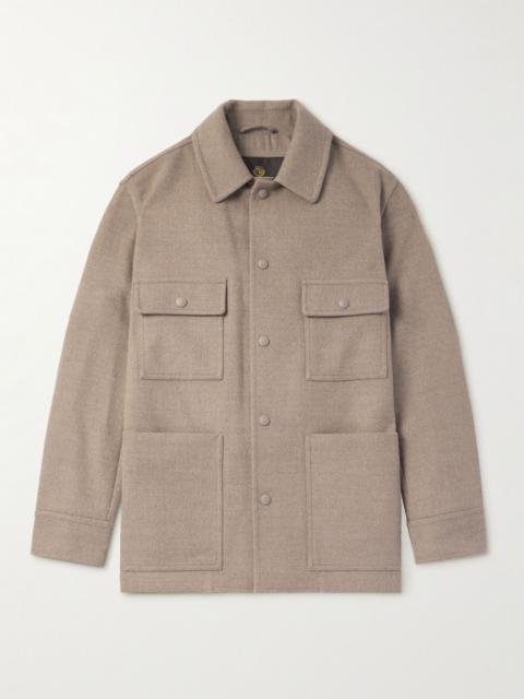 Loro Piana Darcy PECORA NERA® Wool-Felt Overshirt Beige