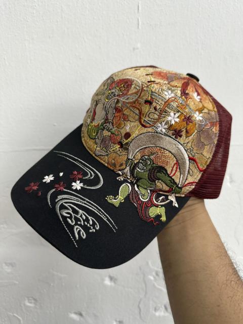 Other Designers Japanese Brand - VTG KEN ONISHI Embroid Ripped Trucker Hat