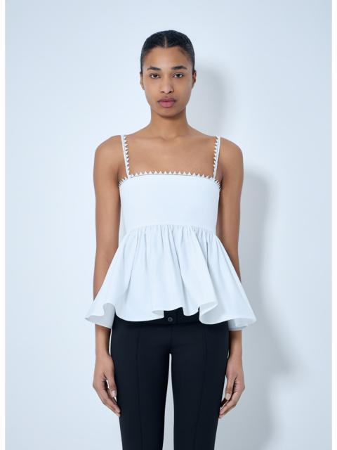 JACQUEMUS Jacquemus Women Peplum Top With Zigzag Trim