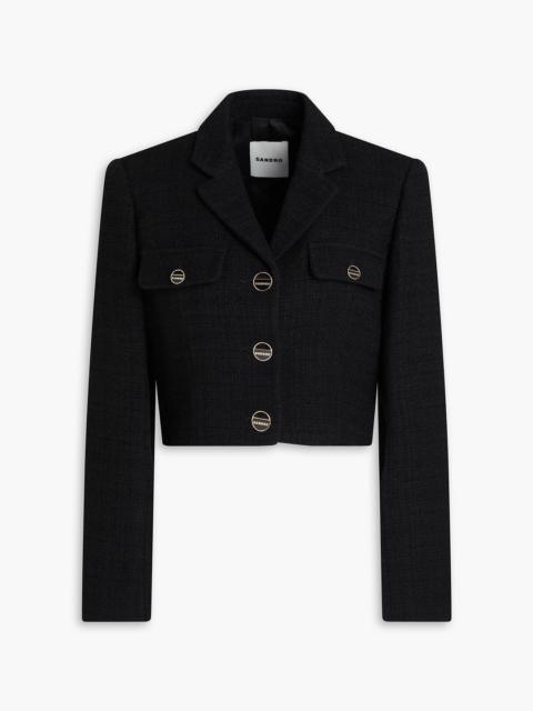 Sandro Cropped tweed blazer