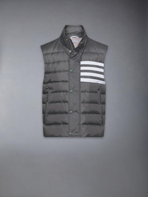 Thom Browne SHINY RIPSTOP LIGHTWEIGHT DOWN FILLED 4-BAR VEST
