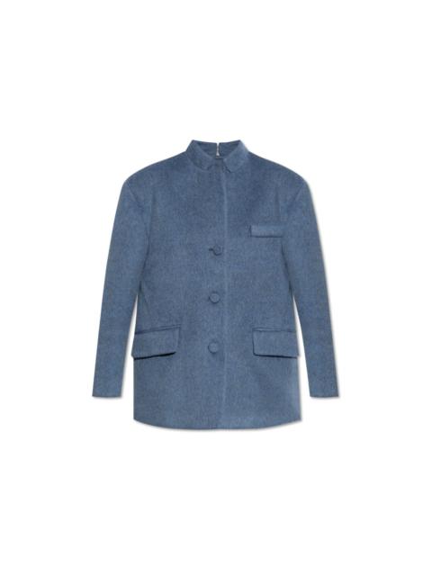 GUCCI GUCCI Blue Mohair Jacket New & Authentic (Women's size:IT 40