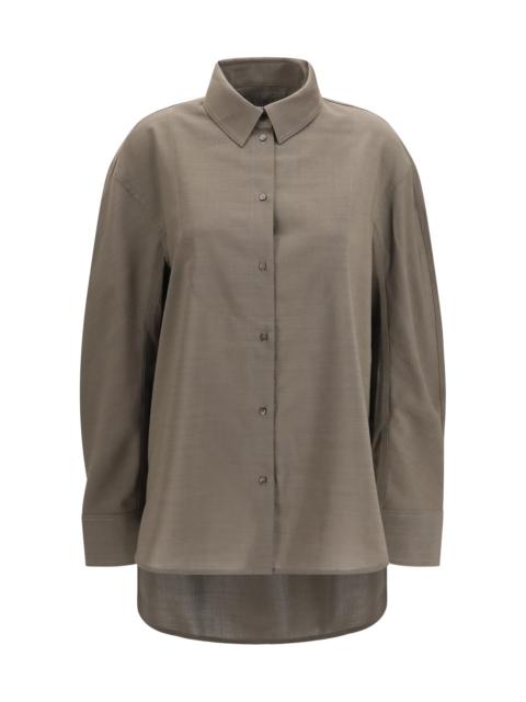 JACQUEMUS Jacquemus Citta Virgin Wool Shirt Grey Women