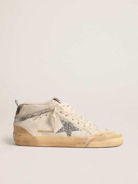 Golden Goose Mid Star LTD with glitter star and metallic leather flash