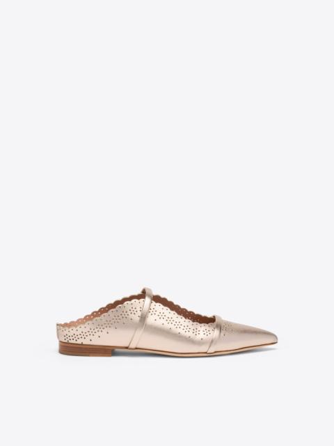 MALONE SOULIERS Maureen Champagne Broderie Anglaise Flats