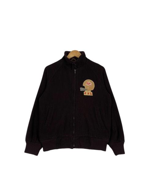 Other Designers Japanese Brand - KENJACK Dark Brown Wool Bomber Jacket #1069-C48