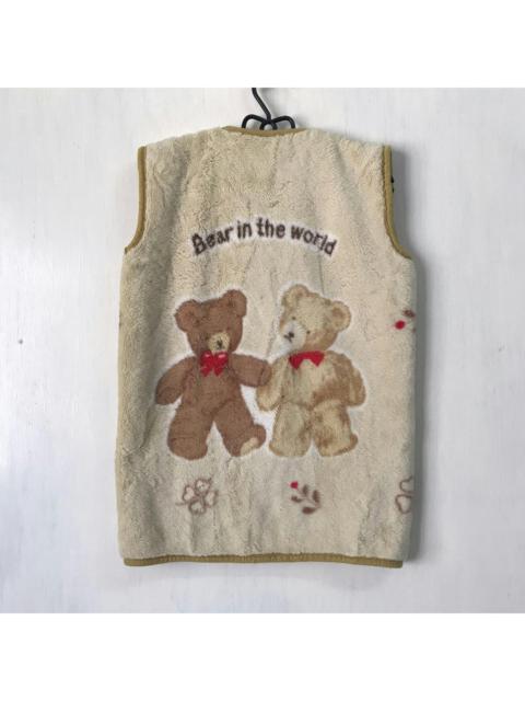 Other Designers Vintage Bear in the world fleece vest