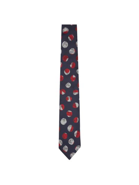 Navy Dots Tie