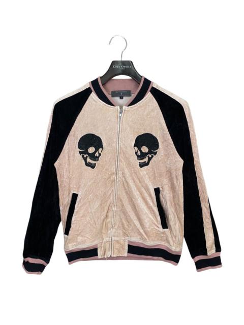 Other Designers The Difference - Vintage difference sukajan jacket skull valvet material