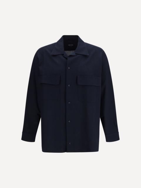 GIORGIO ARMANI Cotton Shirt with classic collar