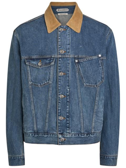 JW Anderson JW Anderson Corduroy Collar Denim Jacket