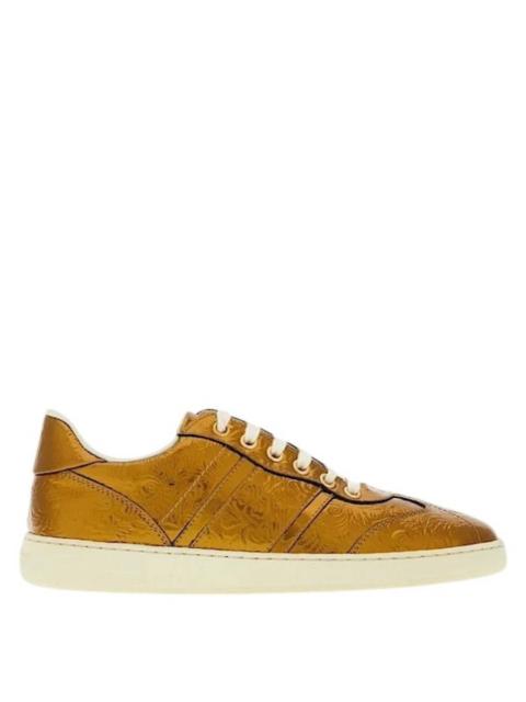 FERRAGAMO Ferragamo Garda Metallic Leather Low-Top Sneakers