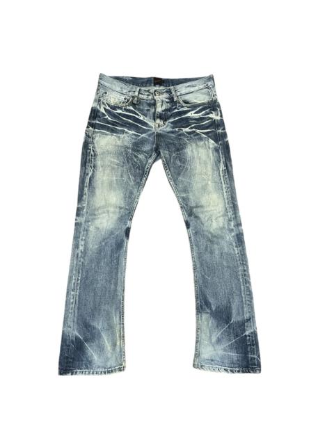 Other Designers Distressed Denim - VTG Jack Rose Stonewash Lightning Effect Distressed Jeans