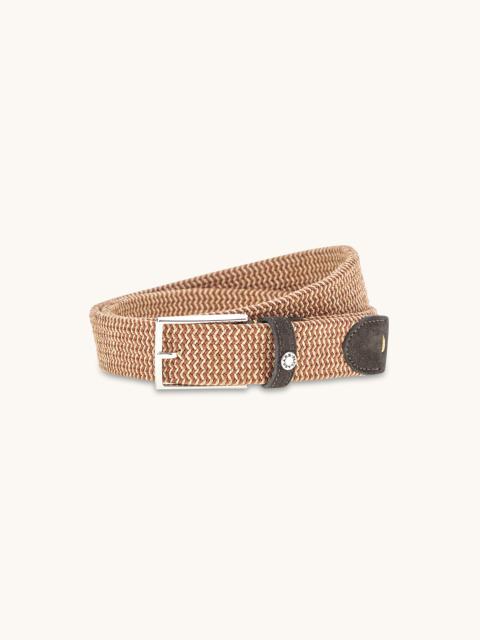 Paul & Shark ELASTIC BRAIDED BELT WITH SUEDE FINISHES