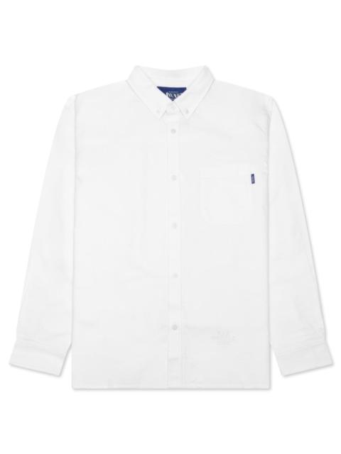 AWAKE NY EMBROIDERED OXFORD SHIRT - WHITE