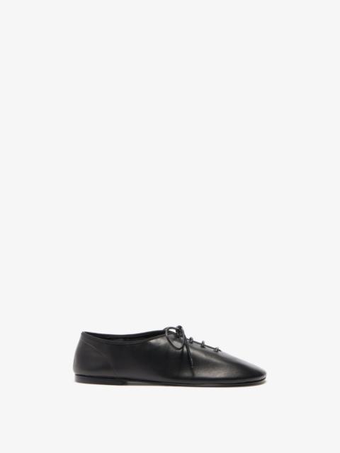 Proenza Schouler Glove Lace Up Flats in Nappa