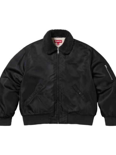 Supreme AOI Nylon Bomber Jacket "SS 25 - Black"