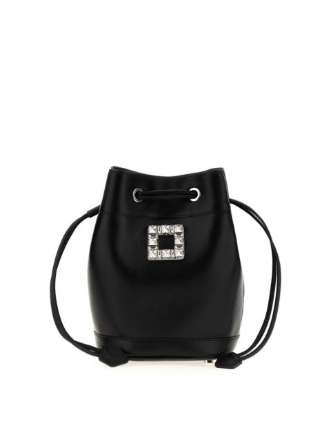 Roger Vivier Roger Vivier Tres Vivier Leather Bucket Bag