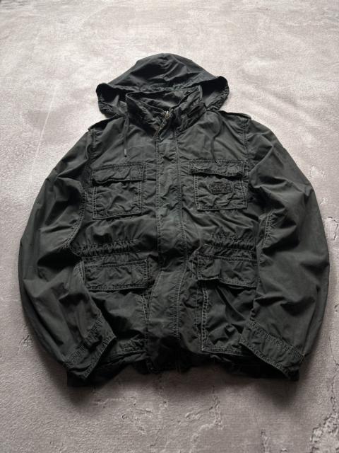 Diesel Vintage Y2K Diesel Military Cargo Jacket Zip Hoodie Japanese