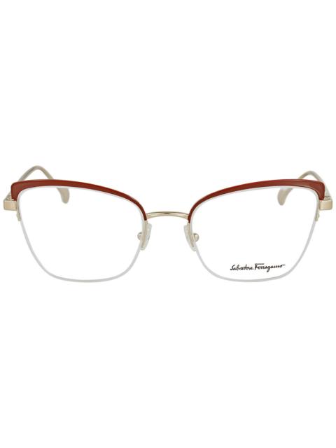 FERRAGAMO Open Box - Salvatore Ferragamo Demo Cat Eye Ladies Eyeglasses SF2182 744 53